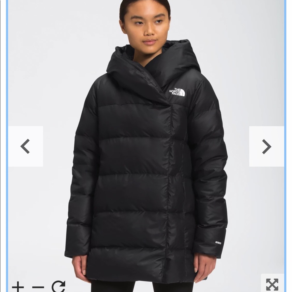 Women’s like new (repaired by NORTHFACE) NORTHFACE jacket.